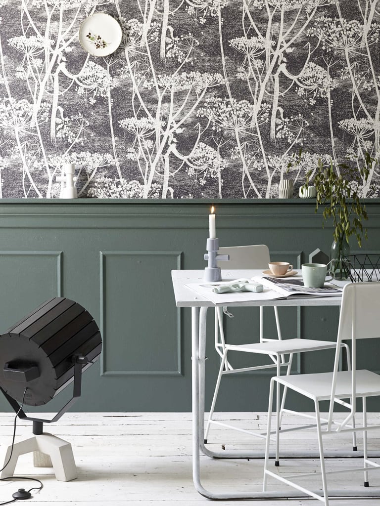 Design behang tanja van hoogdalem Lambrisering met behang