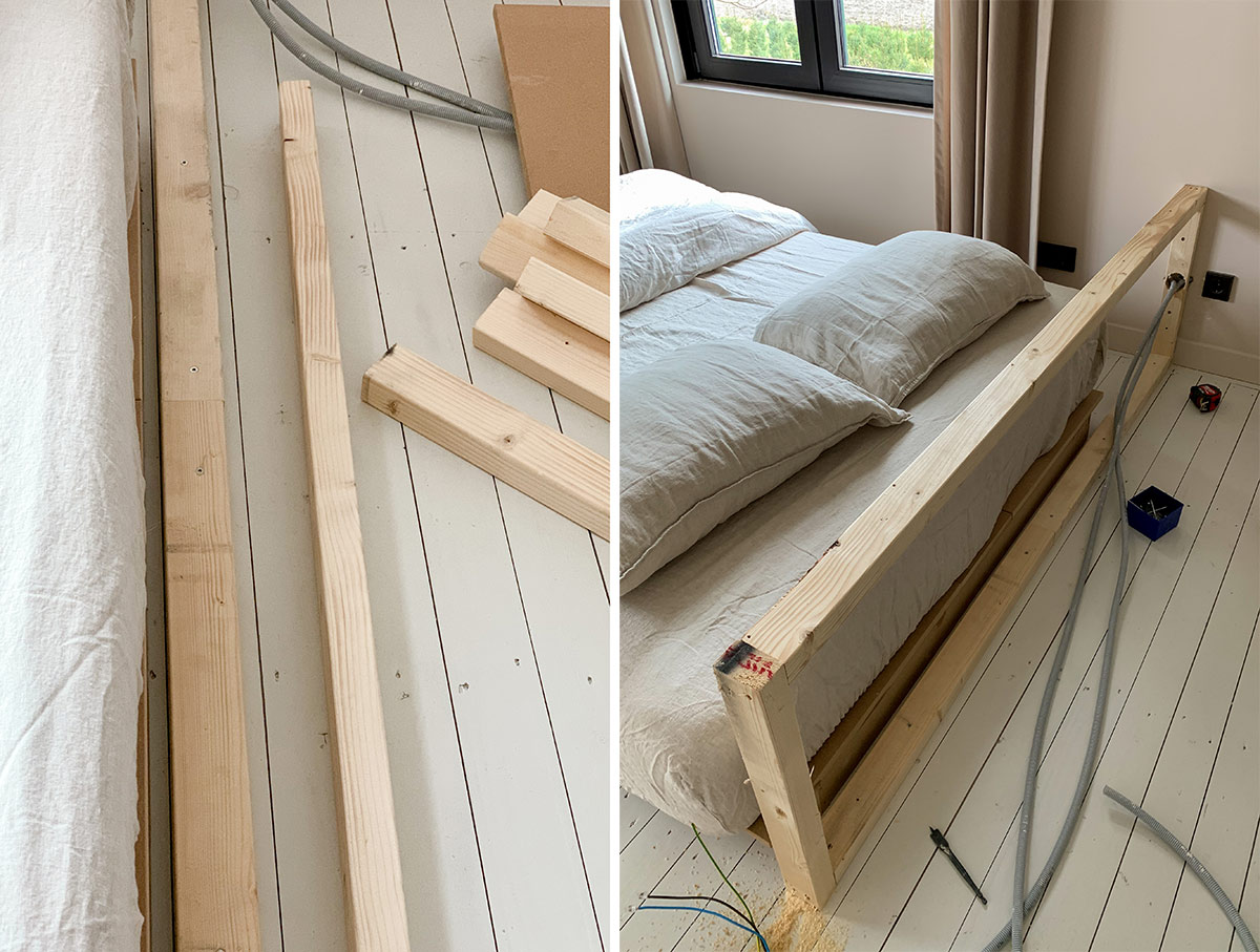 moreel verdediging tempel DIY hoofdbord bed met verlichting - Tanja van Hoogdalem