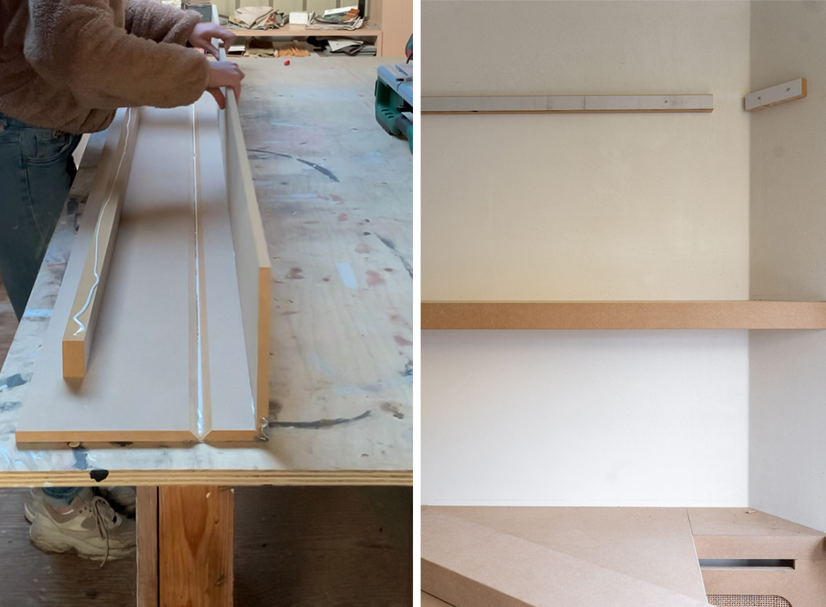 DIY zwevende wandplank - Tanja van Hoogdalem